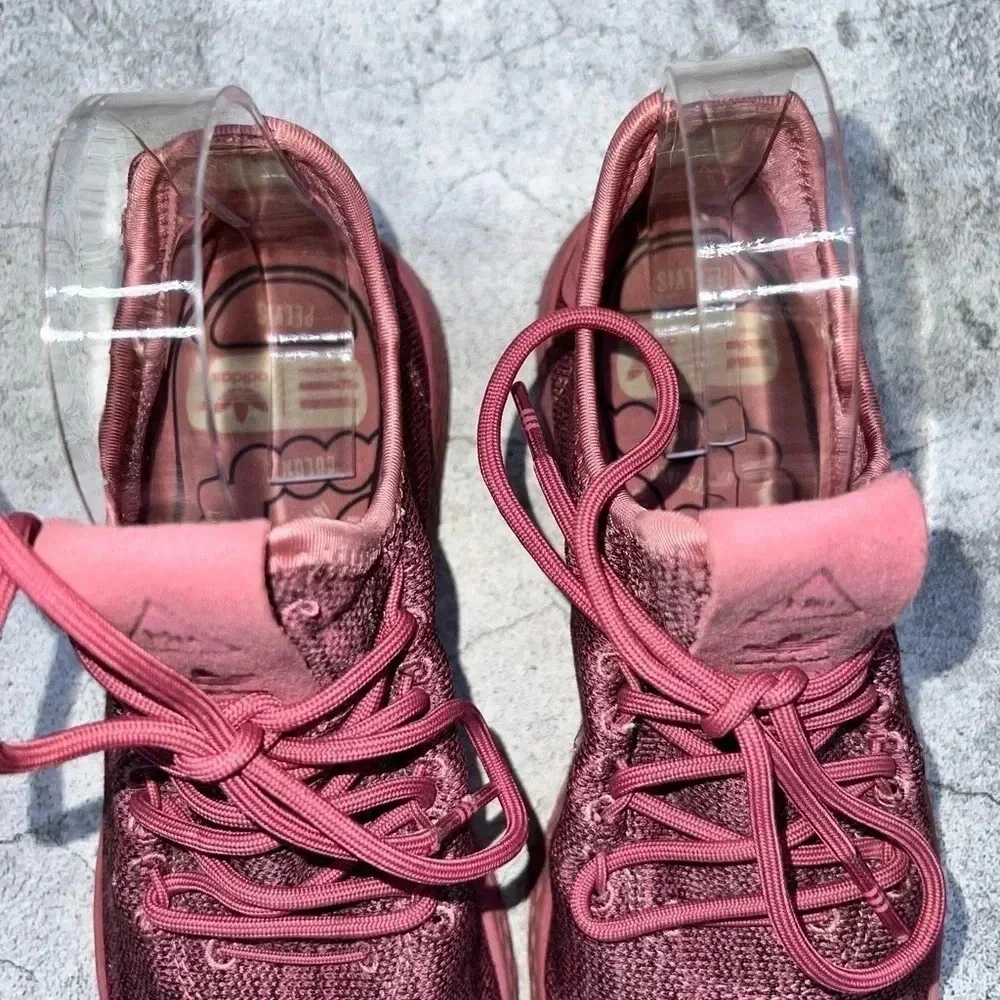 4550. ADIDAS PHARRELL PINK DIP DYED LACE UP RUNNING SNEAKER SHOES SIZE‎ WMN 6.5